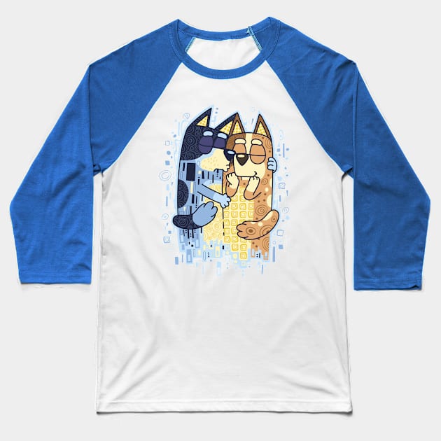 The Heelers Kiss blue Baseball T-Shirt by Olipop